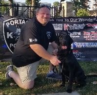 Officer Roger Peele and K9 Odin