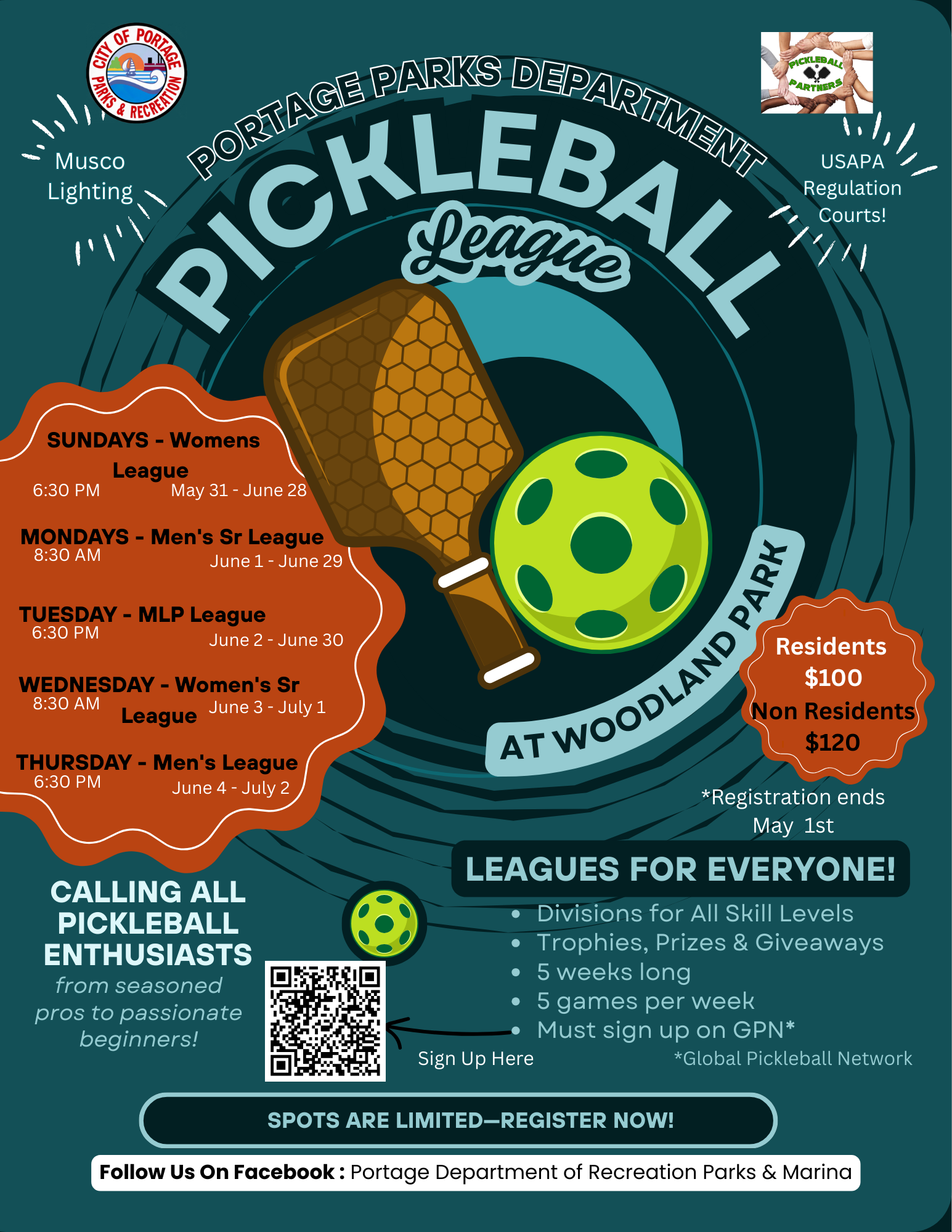 Pickleball League Flyer 2